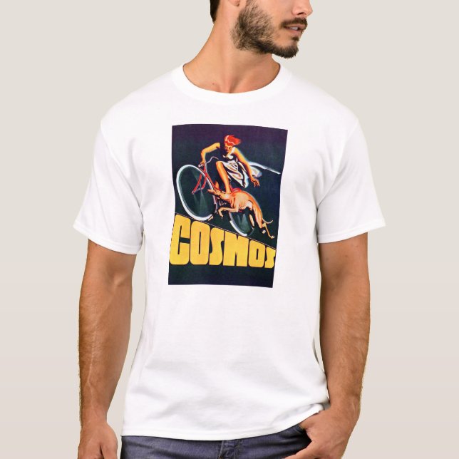 Camiseta Bicicleta del galgo del cosmos (Anverso)