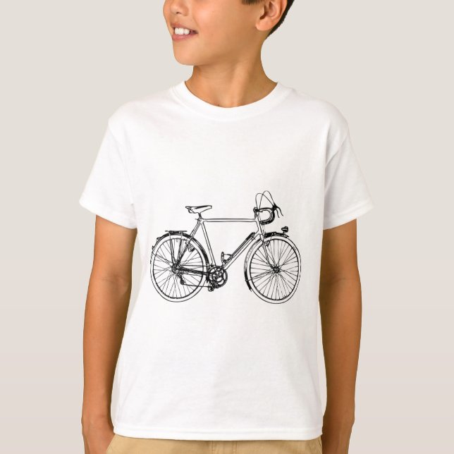 Camiseta Bicicleta del vintage (Anverso)