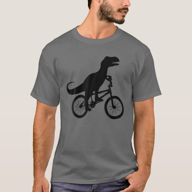 Camiseta Bicicleta Dinosaur Riding | Cute Bike-Dino Lovers  (Anverso)