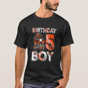 Camiseta Bicicleta Dirt Bike 5 cumpleaños Dirtbike