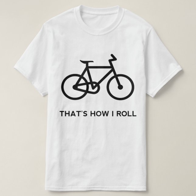 Camiseta Bicicleta divertida (Diseño del anverso)