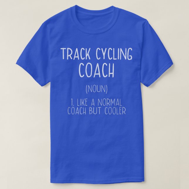 Camiseta Bicicleta divertida definición de entrenador de ci (Diseño del anverso)