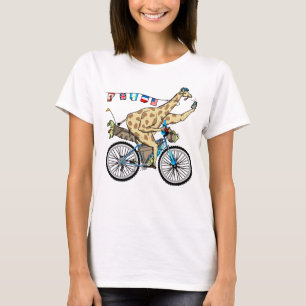 Camiseta Bicicleta divertida recorriendo el personalizado g