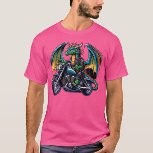 Camiseta Bicicleta Dragon Riding Motorbike
