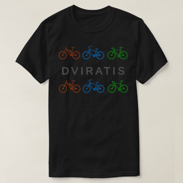 Camiseta Bicicleta dviratis lituana (Diseño del anverso)