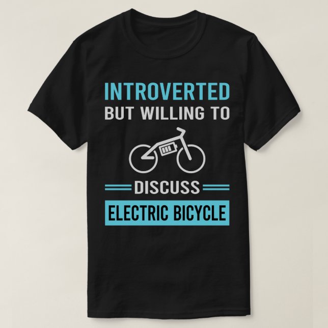 Camiseta Bicicleta E de bicicleta eléctrica introducida (Diseño del anverso)