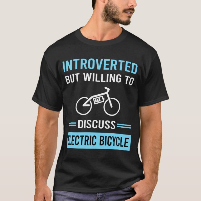 Camiseta Bicicleta E de bicicleta eléctrica introducida (Anverso)