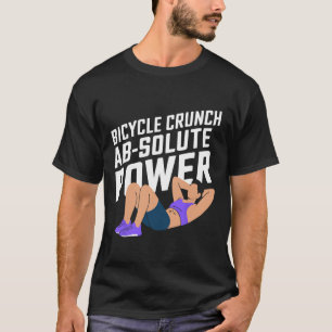 Camiseta Bicicleta Ejercicio De Crunch Bodybuilding Fitness