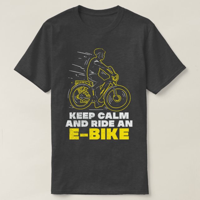 Camiseta bicicleta eléctrica e (Diseño del anverso)