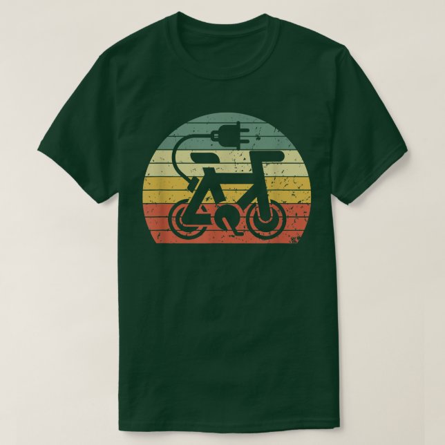 Camiseta Bicicleta Eléctrica E Bicicleta Electrónica Bicycl (Diseño del anverso)