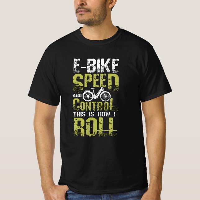 Camiseta Bicicleta electrónica así es como hago rodar (Anverso)