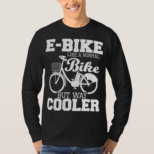 Camiseta Bicicleta electrónica como una bicicleta normal pe (Anverso)