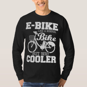 Camiseta Bicicleta electrónica como una bicicleta normal pe