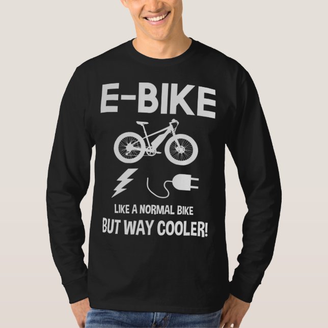 Camiseta Bicicleta electrónica como una bicicleta normal pe (Anverso)