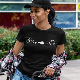 Camiseta Bicicleta electrónica divertida bicicleta Ciclismo