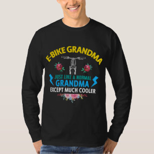 Camiseta Bicicleta electrónica divertida para la abuela Ebi