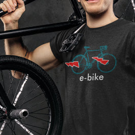 Camiseta Bicicleta electrónica eléctrica
