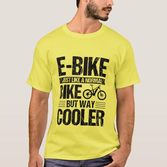 Camiseta Bicicleta electrónica igual que una bicicleta norm (Anverso)