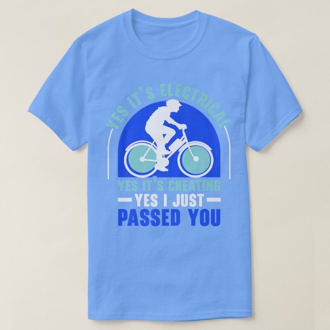 Camiseta Bicicleta electrónica para bicicleta eléctrica Bic (Diseño del anverso)