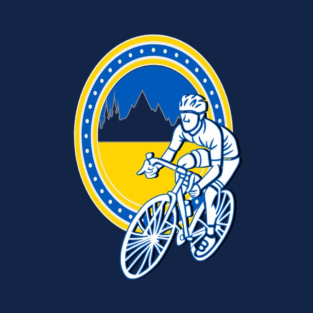 CAMISETA BICICLETA EN BICICLETA DE LA MONTAÑA UCRANIANA T-S (Subido por el creador)