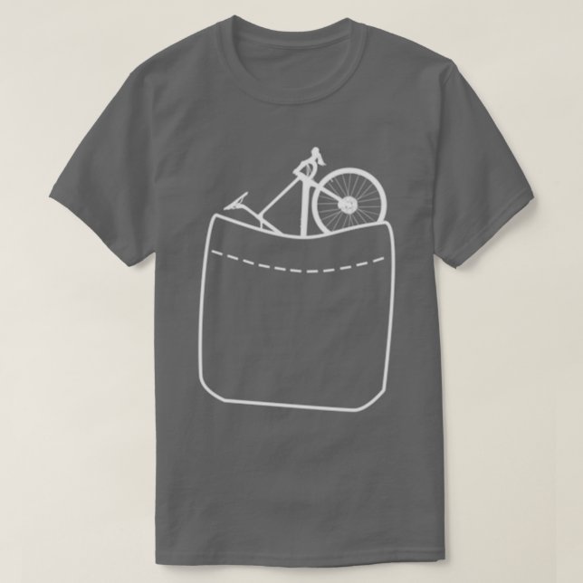 Camiseta Bicicleta en bolsillo (Diseño del anverso)