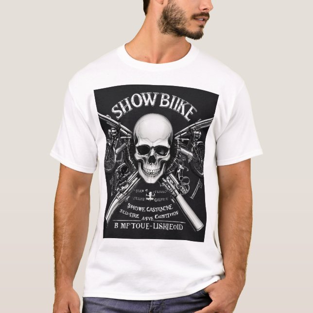 Camiseta Bicicleta en estilo o potencia del pedal (Anverso)