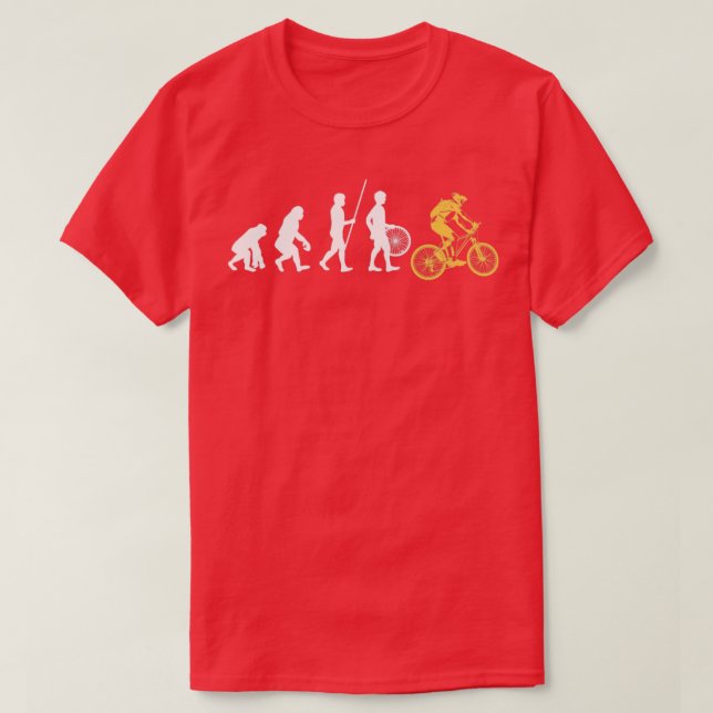 Camiseta Bicicleta Evolution Biker (Diseño del anverso)