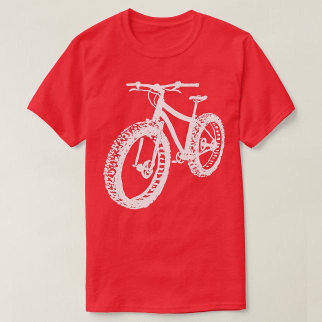 Camiseta Bicicleta Fat Tire Mountain (Diseño del anverso)
