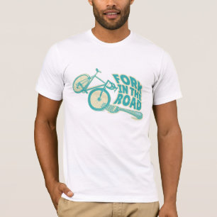 Camiseta Bicicleta Fork in the road Funny