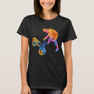 Camiseta Bicicleta Gráfica BMX Stunt