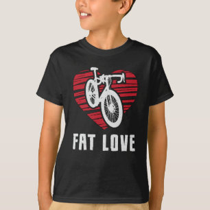 Camiseta Bicicleta Grasa Fat Love Bike Biker MTB Ciclismo F