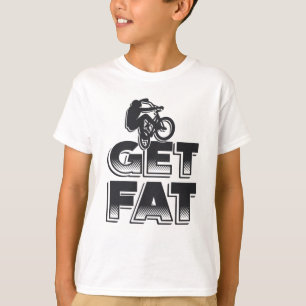 Camiseta Bicicleta Grasa Obtén Amante de la Bicicleta de Mo