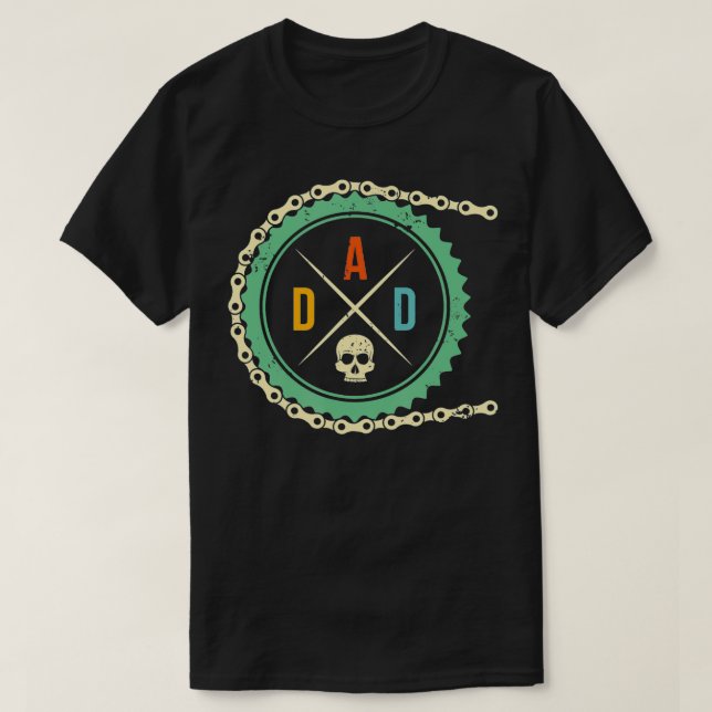 Camiseta Bicicleta Guay Bike Skull Dad Mountain BikingCicli (Diseño del anverso)