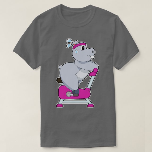 Camiseta Bicicleta Hippo Spinning (Diseño del anverso)