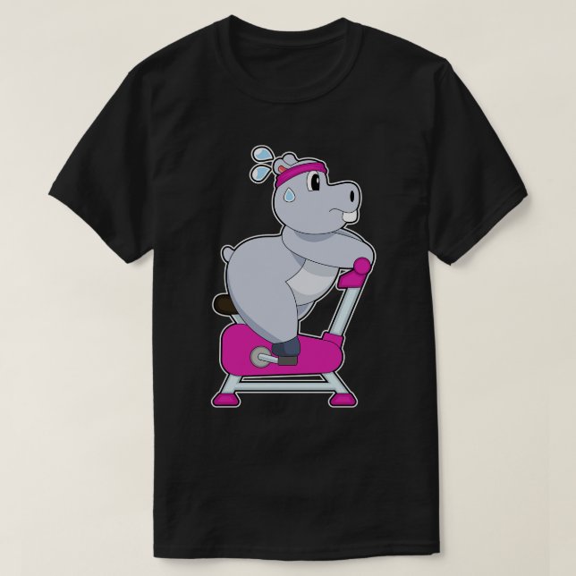 Camiseta Bicicleta Hippo Spinning (Diseño del anverso)