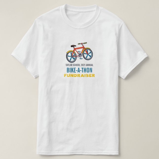 Camiseta Bicicleta infantil, evento de caridad infantil (Diseño del anverso)