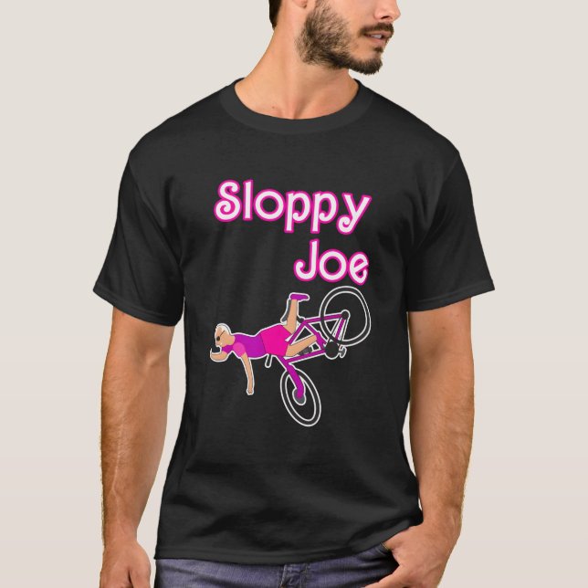 Camiseta Bicicleta Joe Shirt Funny Sloppy (Anverso)