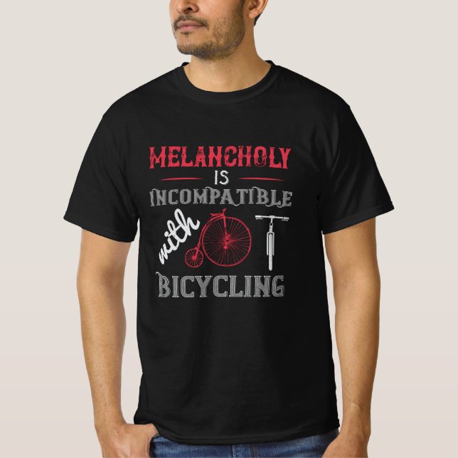Camiseta Bicicleta - La melancolía es incompatible (Anverso)