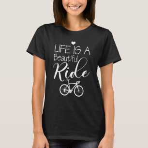 Camiseta Bicicleta La Vida En Bicicleta Es Una Bella Bicicl
