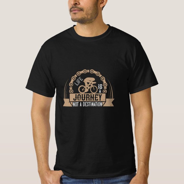 Camiseta Bicicleta - La vida es un viaje (Anverso)