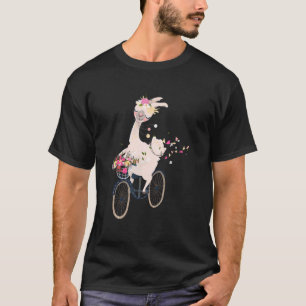 Camiseta Bicicleta Llama Alpaca Boy Chicas Kids