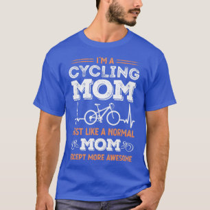 Camiseta Bicicleta Mamá divertida bicicleta Heartbeat Gift