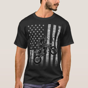 Camiseta Bicicleta motocross Dirke de la bandera estadounid