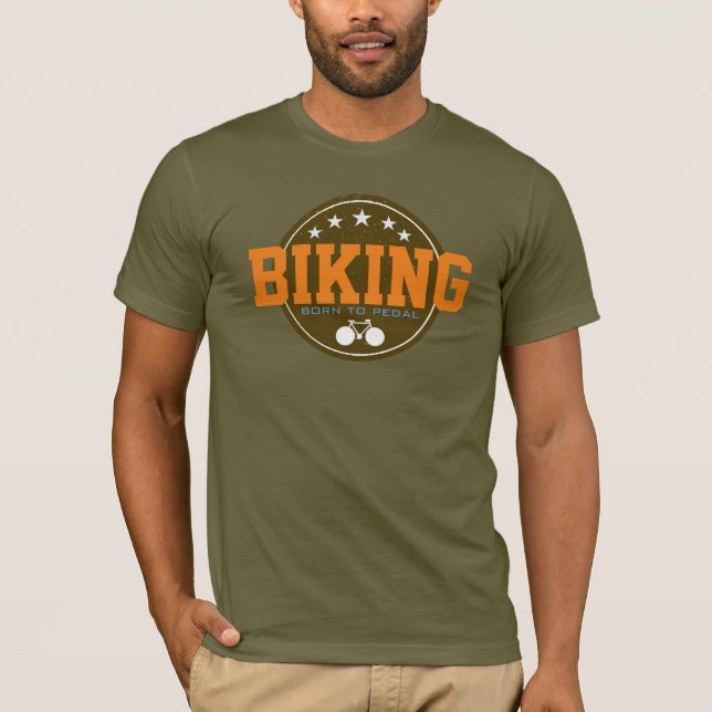 Camiseta BICICLETA 'nació para pedal' (Anverso)