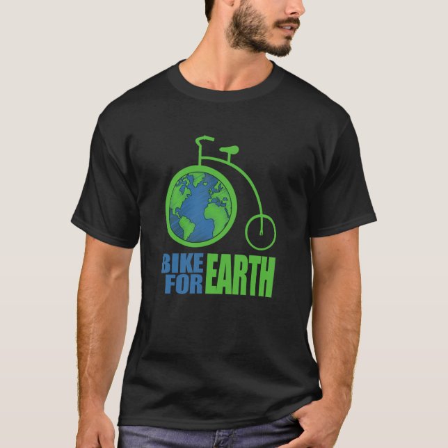 CAMISETA BICICLETA PARA CAMBIOS DE LA TIERRA (Anverso)