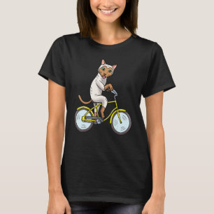 Camiseta Bicicleta para ciclismo de gatos siameses
