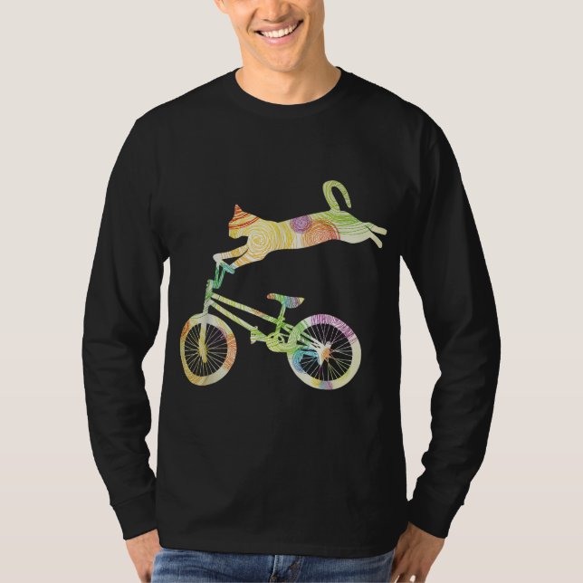 Camiseta Bicicleta para gatos - Tu colección de regalos (Anverso)