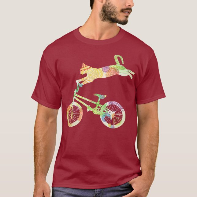 Camiseta Bicicleta para gatos - Tu colección de regalos (Anverso)