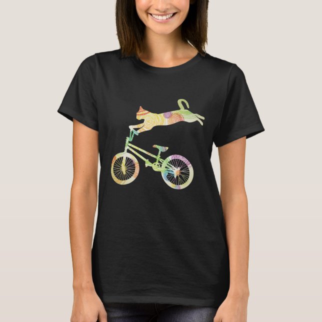 Camiseta Bicicleta para gatos - Tu colección de regalos (Anverso)
