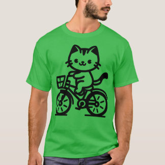Camiseta Bicicleta para pasear en gato